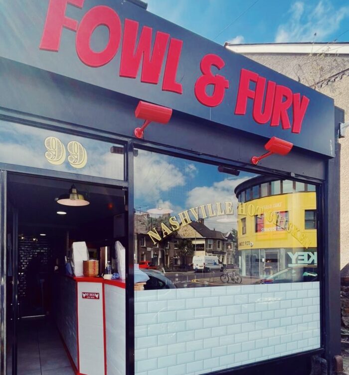 Fowl & Fury shop front Cardiff