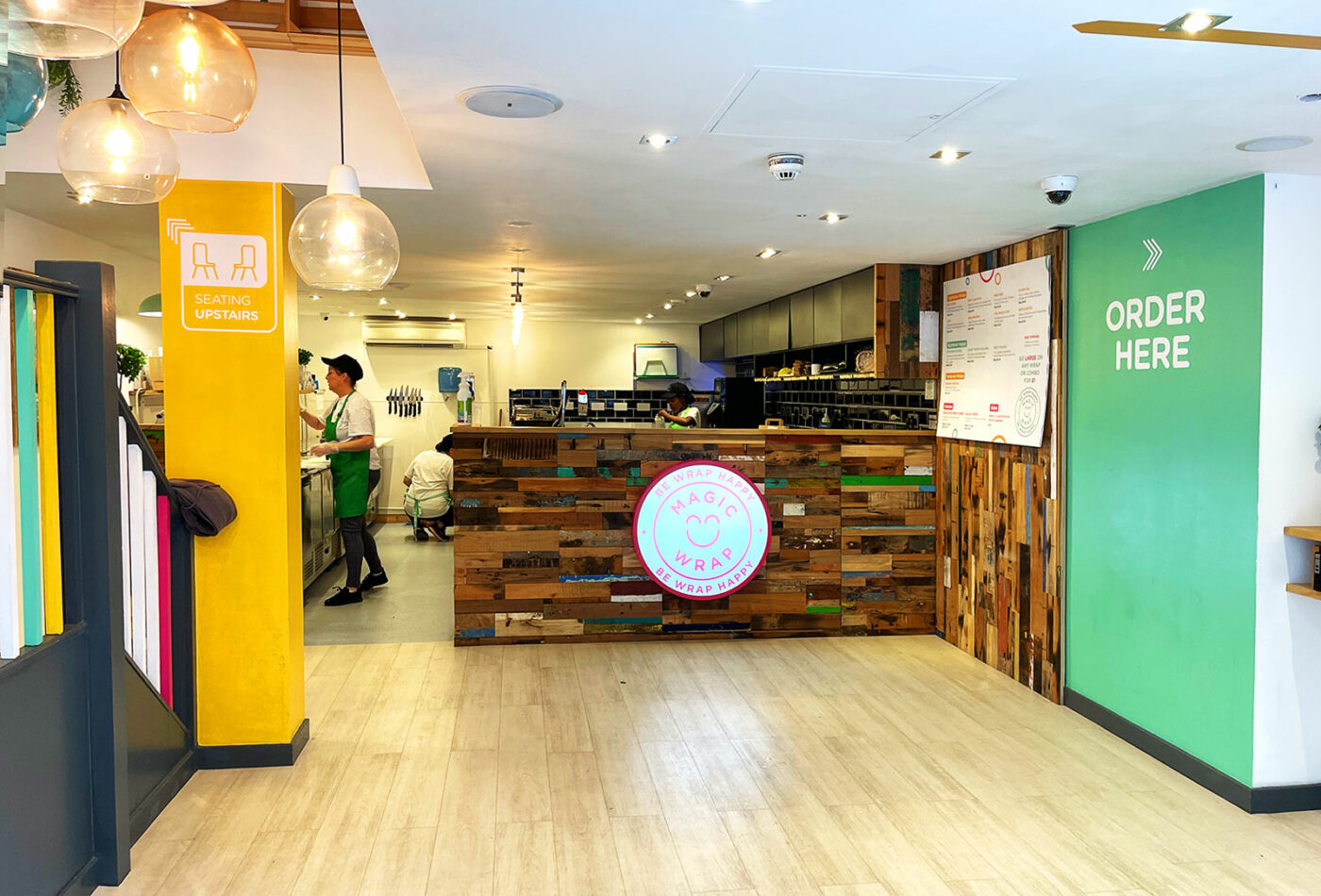 Magic Wrap Interior. Restaurant & hospitality signage by Sauce